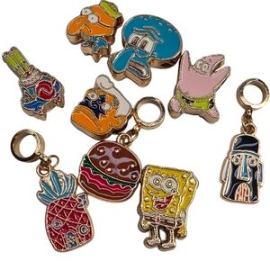 SpongeBob SquarePants & Friends Characters Small Gold Charms YOU PICK 1